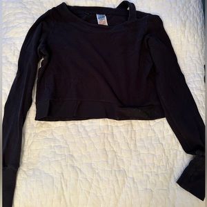Black Gymshark long sleeve workout top. Size small